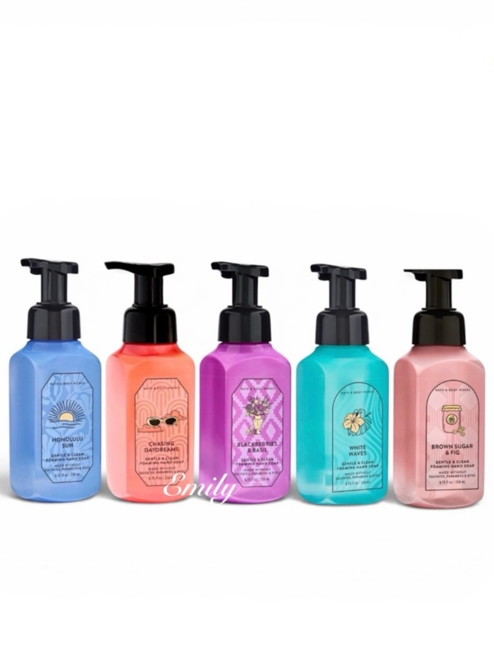NEW 5X Bath & Body Works Foaming Hand Soap 8.75 fl oz Collection Set